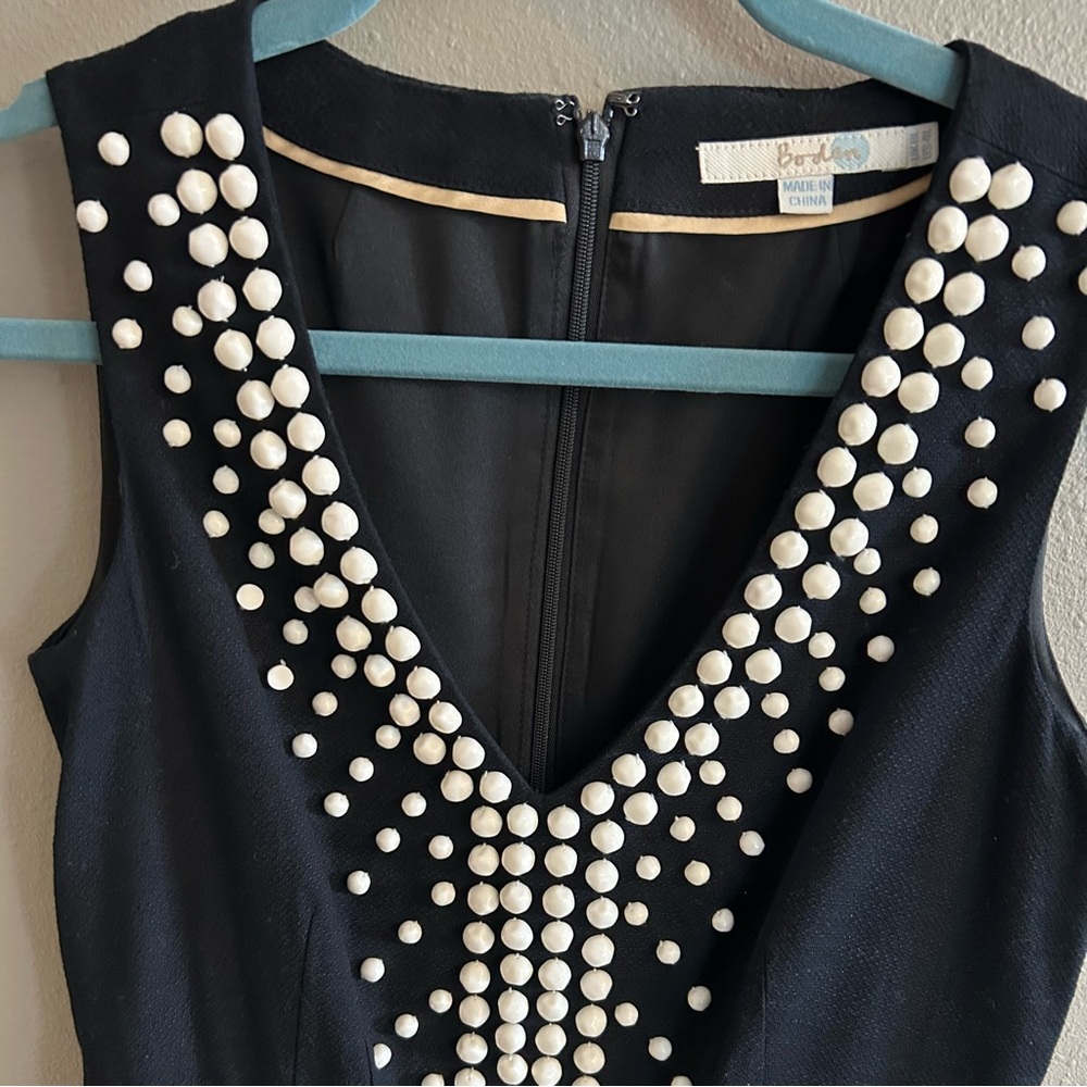 Boden Beaded A-Line Dress - 4 Long NEW!